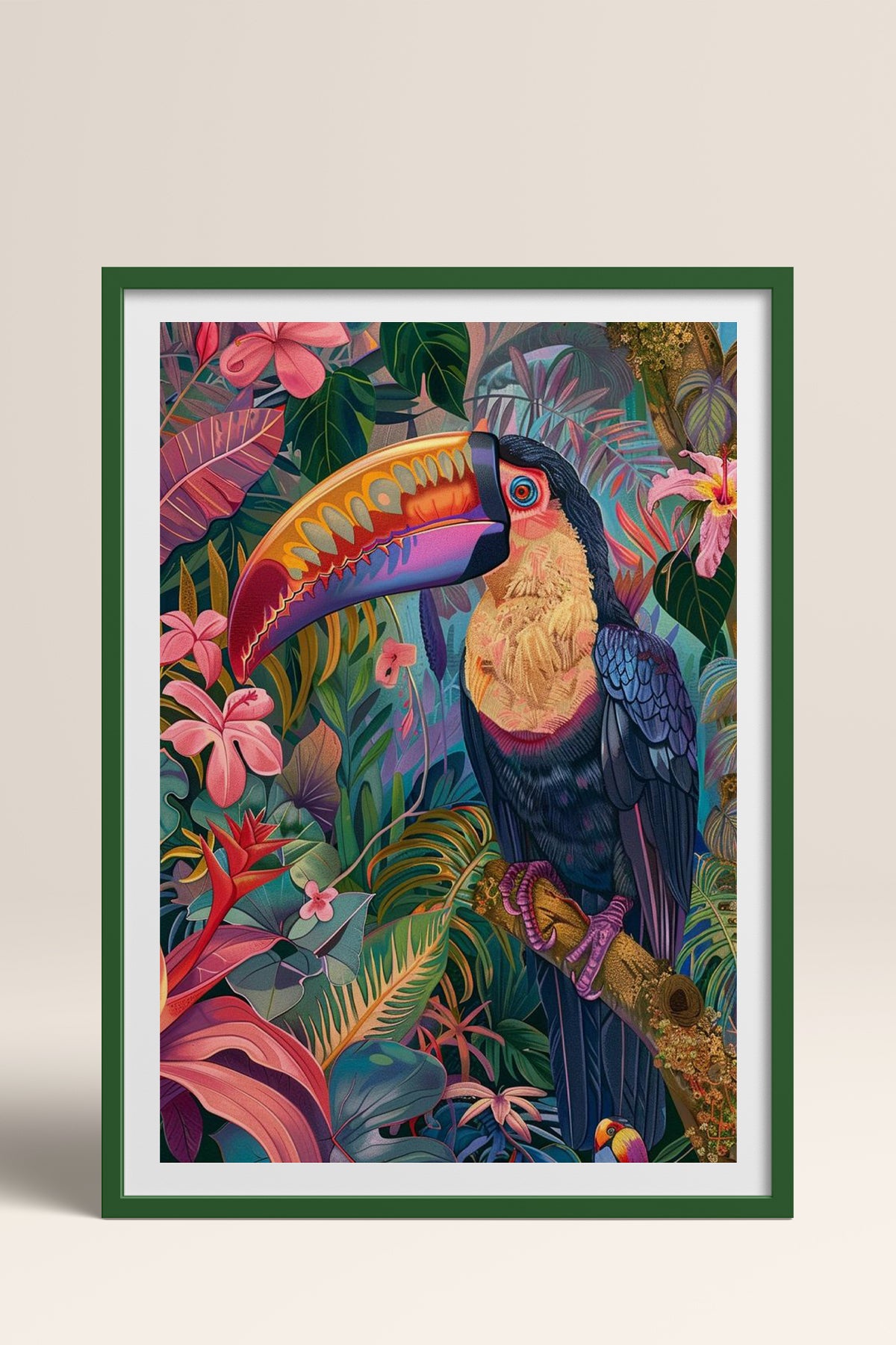 HOMEPACK Ahşap Çerçeveli Tablo Çerçeveli Poster Sanatsal Modern Duvar Dekoru TK-803