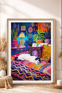 HOMEPACK Ahşap Çerçeveli Tablo Çerçeveli Poster Sanatsal Modern Duvar Dekoru TK-804