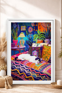 HOMEPACK Ahşap Çerçeveli Tablo Çerçeveli Poster Sanatsal Modern Duvar Dekoru TK-804