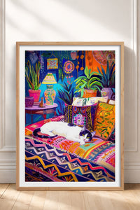 HOMEPACK Ahşap Çerçeveli Tablo Çerçeveli Poster Sanatsal Modern Duvar Dekoru TK-804