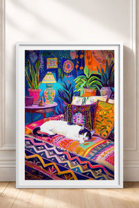 HOMEPACK Ahşap Çerçeveli Tablo Çerçeveli Poster Sanatsal Modern Duvar Dekoru TK-804