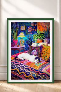 HOMEPACK Ahşap Çerçeveli Tablo Çerçeveli Poster Sanatsal Modern Duvar Dekoru TK-804