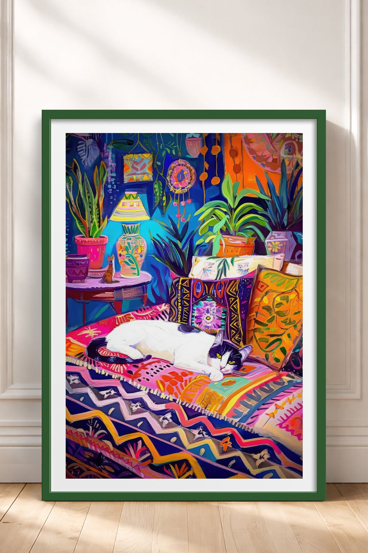 HOMEPACK Ahşap Çerçeveli Tablo Çerçeveli Poster Sanatsal Modern Duvar Dekoru TK-804
