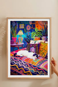 HOMEPACK Ahşap Çerçeveli Tablo Çerçeveli Poster Sanatsal Modern Duvar Dekoru TK-804