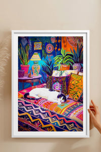 HOMEPACK Ahşap Çerçeveli Tablo Çerçeveli Poster Sanatsal Modern Duvar Dekoru TK-804