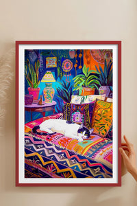 HOMEPACK Ahşap Çerçeveli Tablo Çerçeveli Poster Sanatsal Modern Duvar Dekoru TK-804