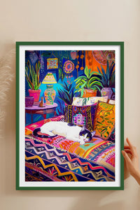 HOMEPACK Ahşap Çerçeveli Tablo Çerçeveli Poster Sanatsal Modern Duvar Dekoru TK-804