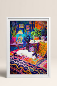 HOMEPACK Ahşap Çerçeveli Tablo Çerçeveli Poster Sanatsal Modern Duvar Dekoru TK-804