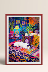 HOMEPACK Ahşap Çerçeveli Tablo Çerçeveli Poster Sanatsal Modern Duvar Dekoru TK-804