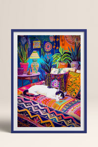 HOMEPACK Ahşap Çerçeveli Tablo Çerçeveli Poster Sanatsal Modern Duvar Dekoru TK-804