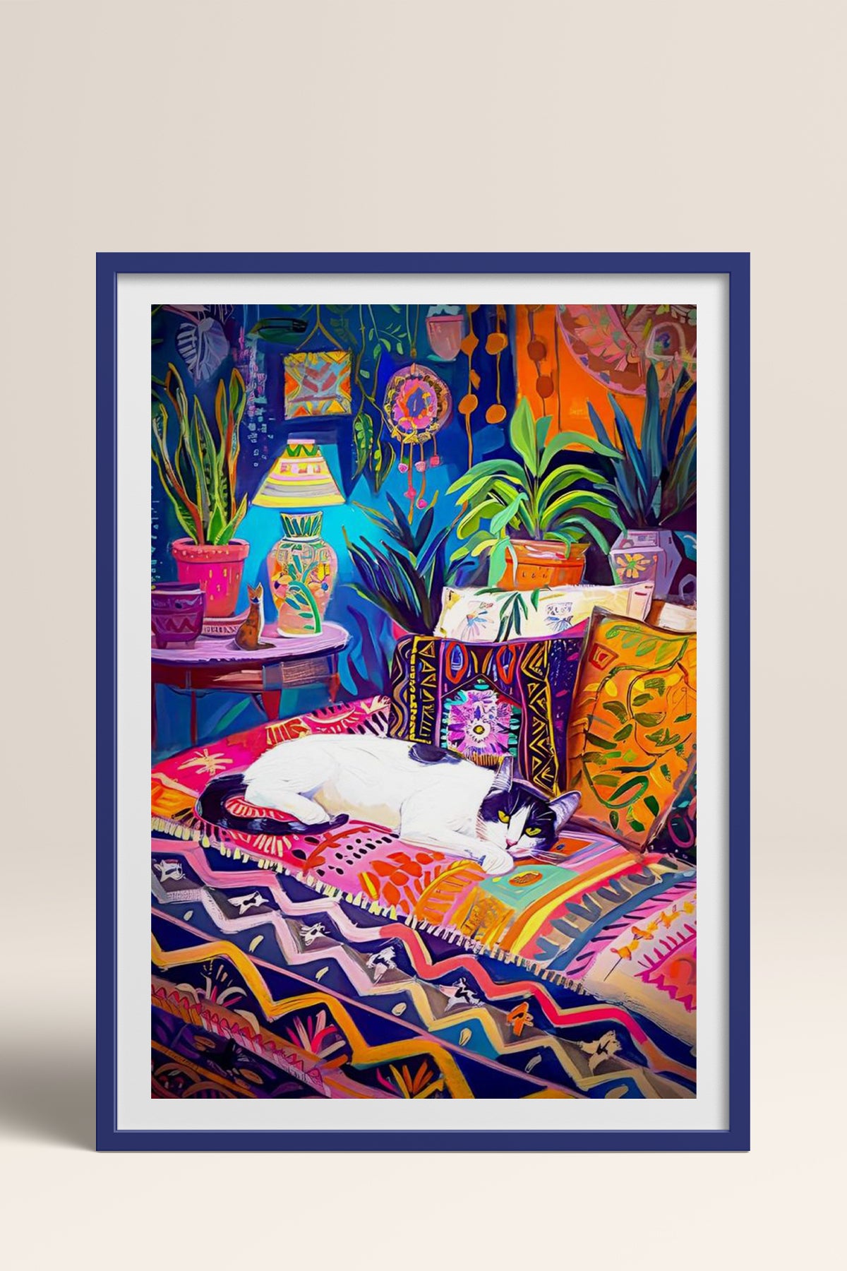 HOMEPACK Ahşap Çerçeveli Tablo Çerçeveli Poster Sanatsal Modern Duvar Dekoru TK-804