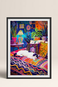 HOMEPACK Ahşap Çerçeveli Tablo Çerçeveli Poster Sanatsal Modern Duvar Dekoru TK-804