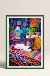 HOMEPACK Ahşap Çerçeveli Tablo Çerçeveli Poster Sanatsal Modern Duvar Dekoru TK-804
