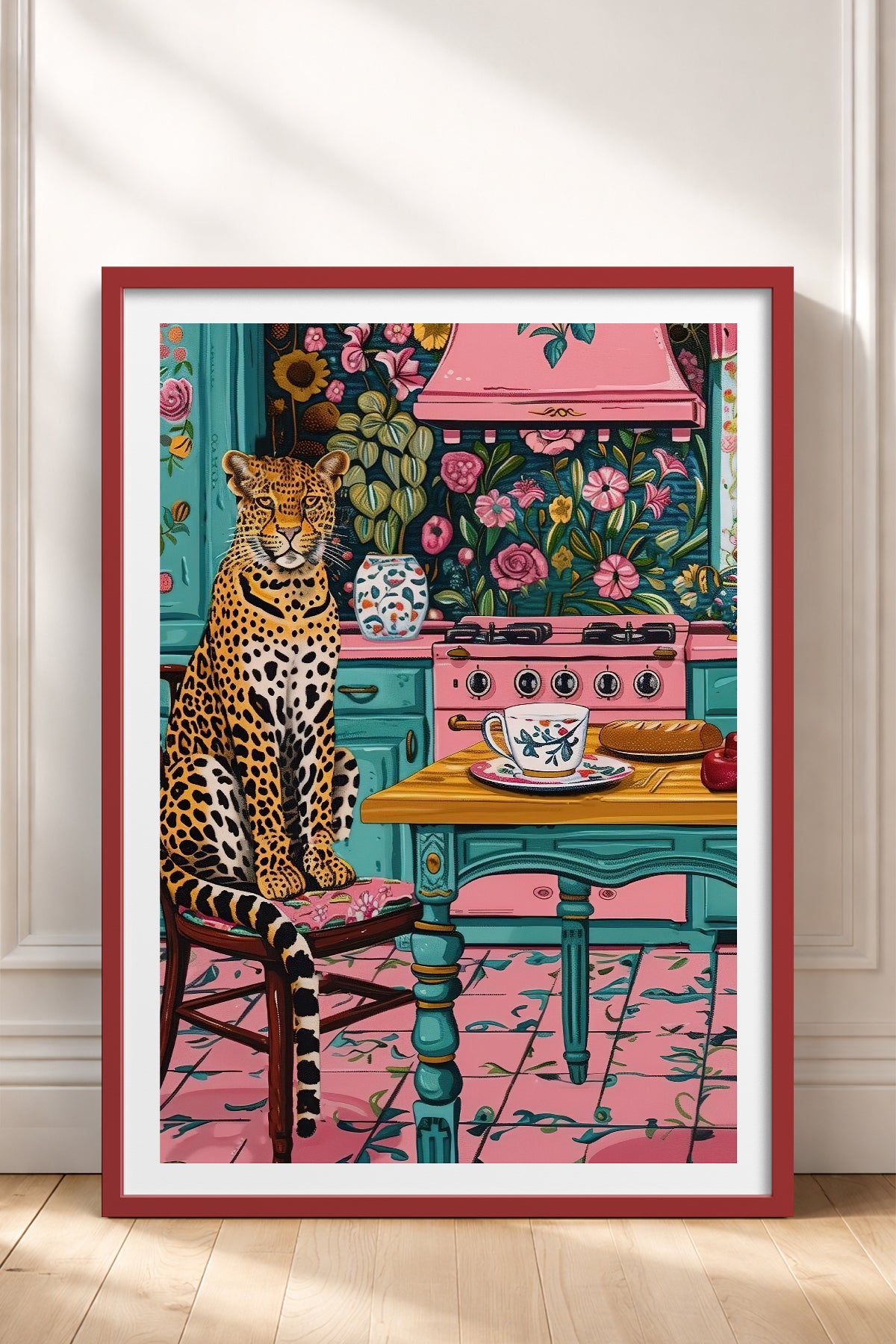 HOMEPACK Ahşap Çerçeveli Tablo Çerçeveli Poster Sanatsal Modern Duvar Dekoru TK-805