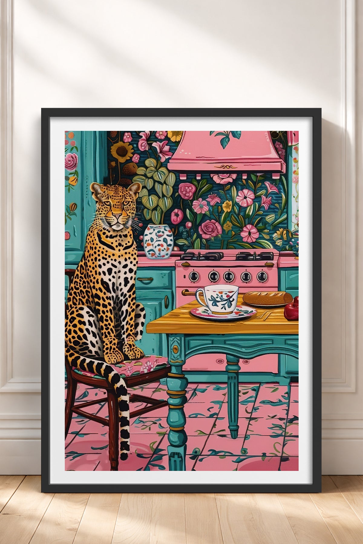 HOMEPACK Ahşap Çerçeveli Tablo Çerçeveli Poster Sanatsal Modern Duvar Dekoru TK-805
