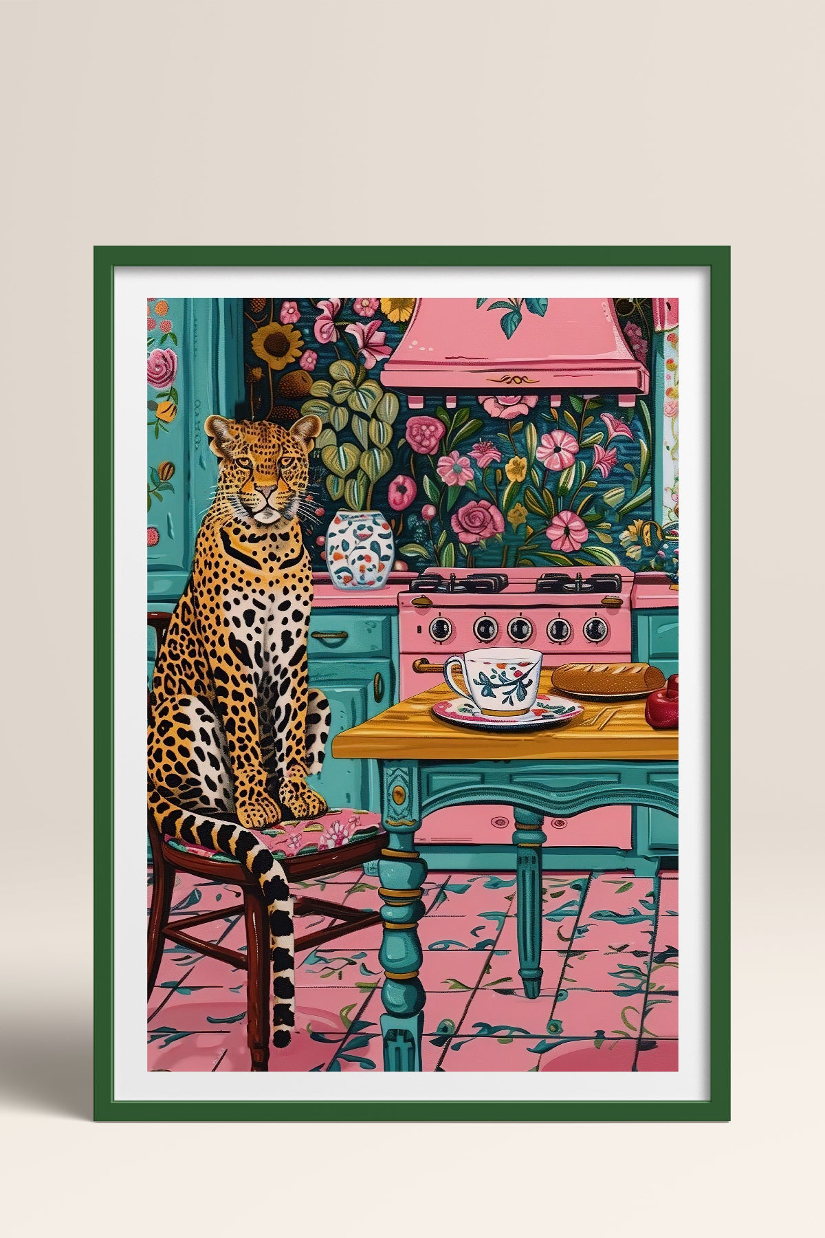 HOMEPACK Ahşap Çerçeveli Tablo Çerçeveli Poster Sanatsal Modern Duvar Dekoru TK-805