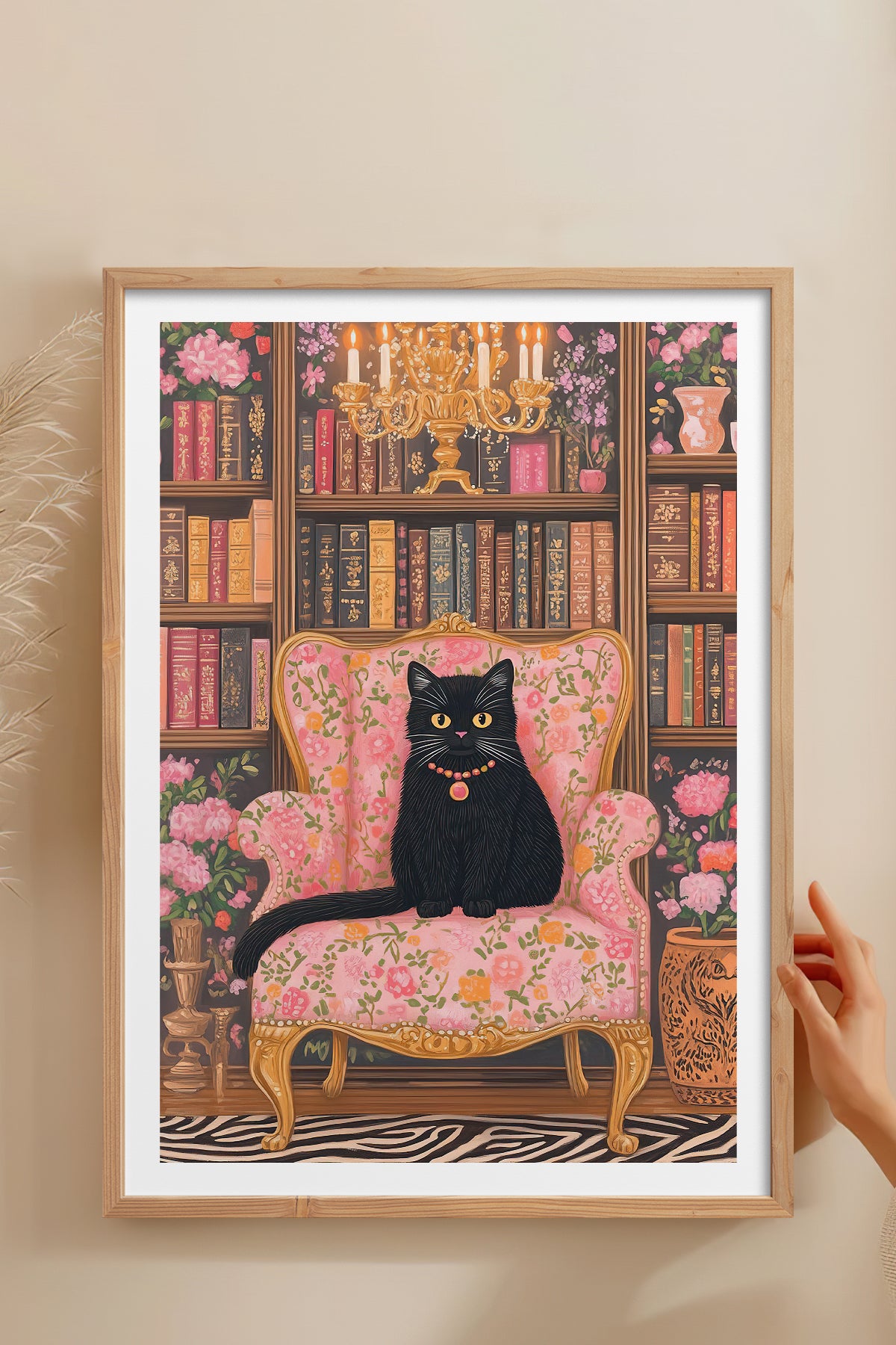 HOMEPACK Ahşap Çerçeveli Tablo Çerçeveli Poster Sanatsal Modern Duvar Dekoru tk-806