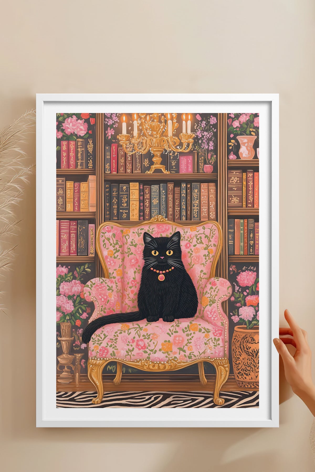 HOMEPACK Ahşap Çerçeveli Tablo Çerçeveli Poster Sanatsal Modern Duvar Dekoru tk-806