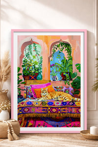 HOMEPACK Ahşap Çerçeveli Tablo Çerçeveli Poster Sanatsal Modern Duvar Dekoru TK-807