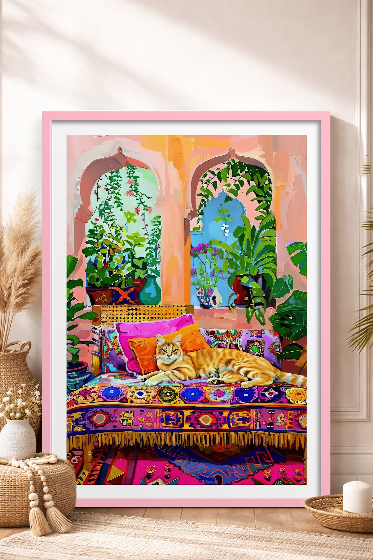 HOMEPACK Ahşap Çerçeveli Tablo Çerçeveli Poster Sanatsal Modern Duvar Dekoru TK-807