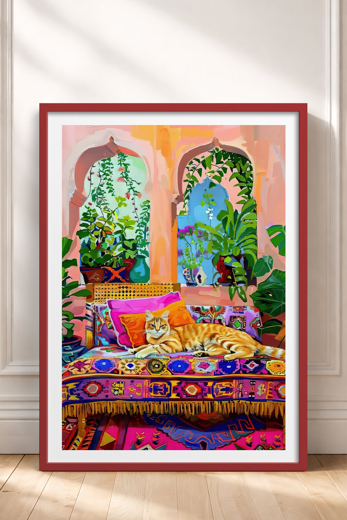 HOMEPACK Ahşap Çerçeveli Tablo Çerçeveli Poster Sanatsal Modern Duvar Dekoru TK-807