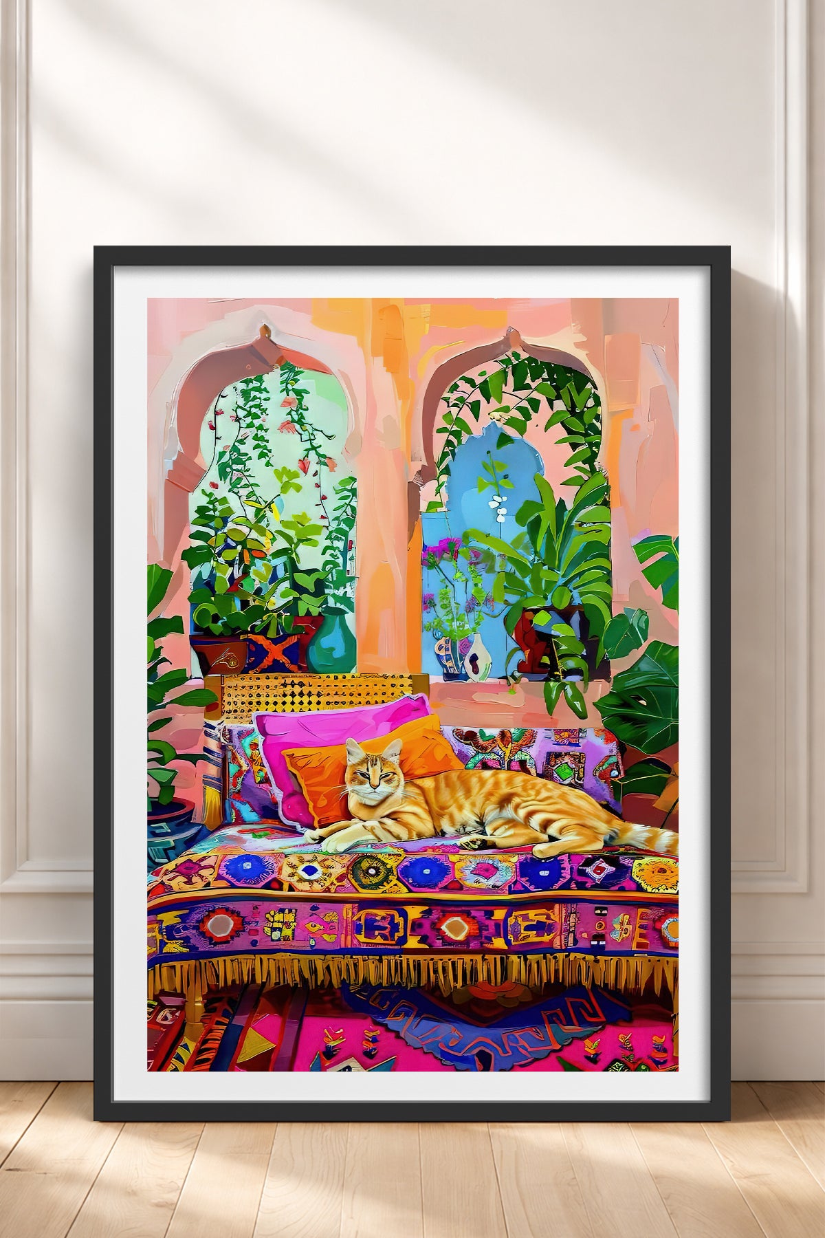 HOMEPACK Ahşap Çerçeveli Tablo Çerçeveli Poster Sanatsal Modern Duvar Dekoru TK-807