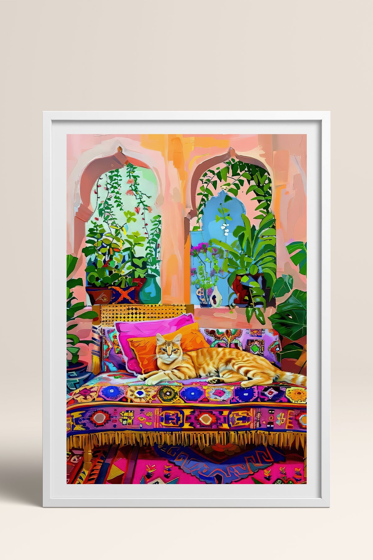 HOMEPACK Ahşap Çerçeveli Tablo Çerçeveli Poster Sanatsal Modern Duvar Dekoru TK-807