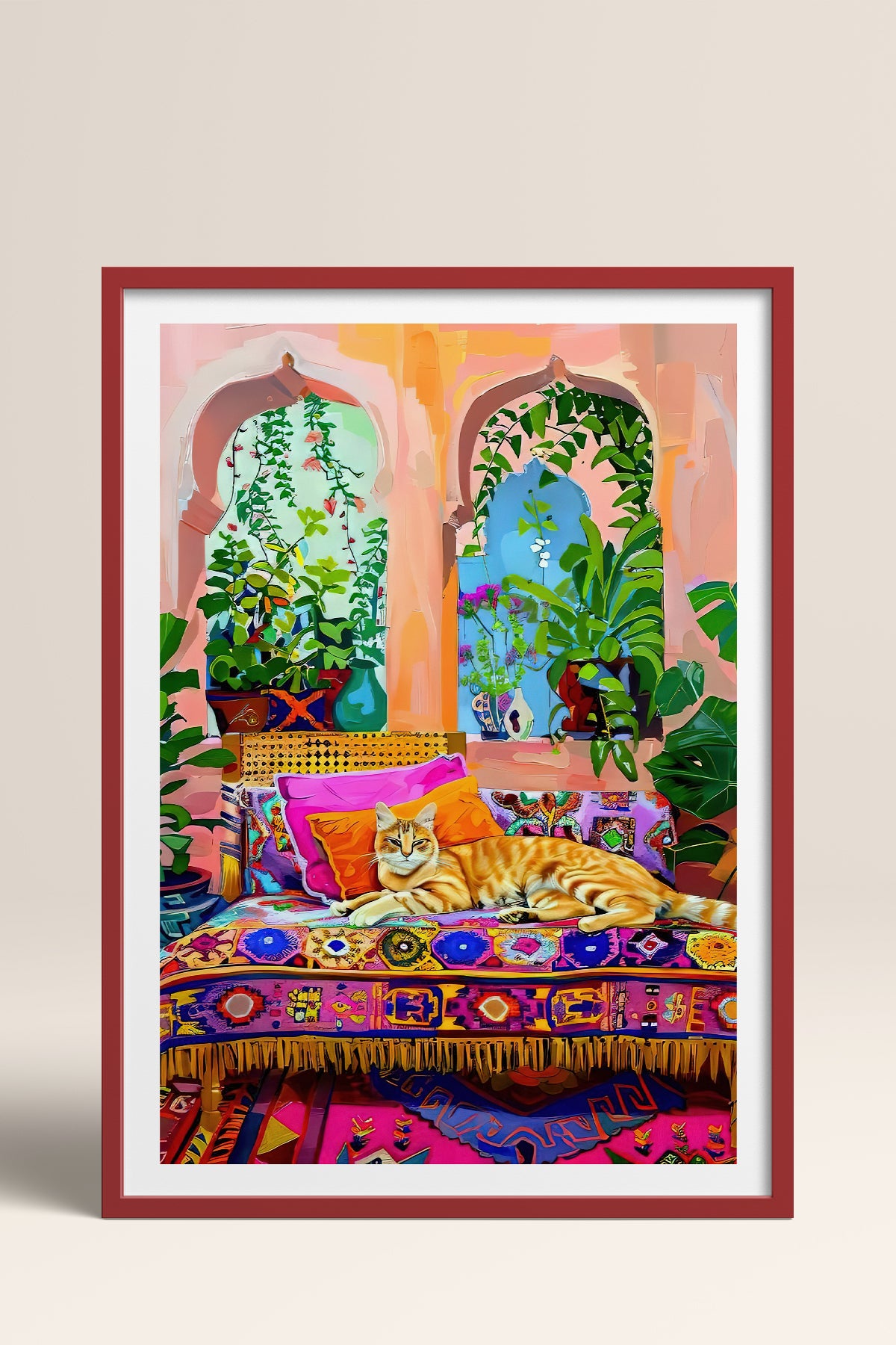 HOMEPACK Ahşap Çerçeveli Tablo Çerçeveli Poster Sanatsal Modern Duvar Dekoru TK-807