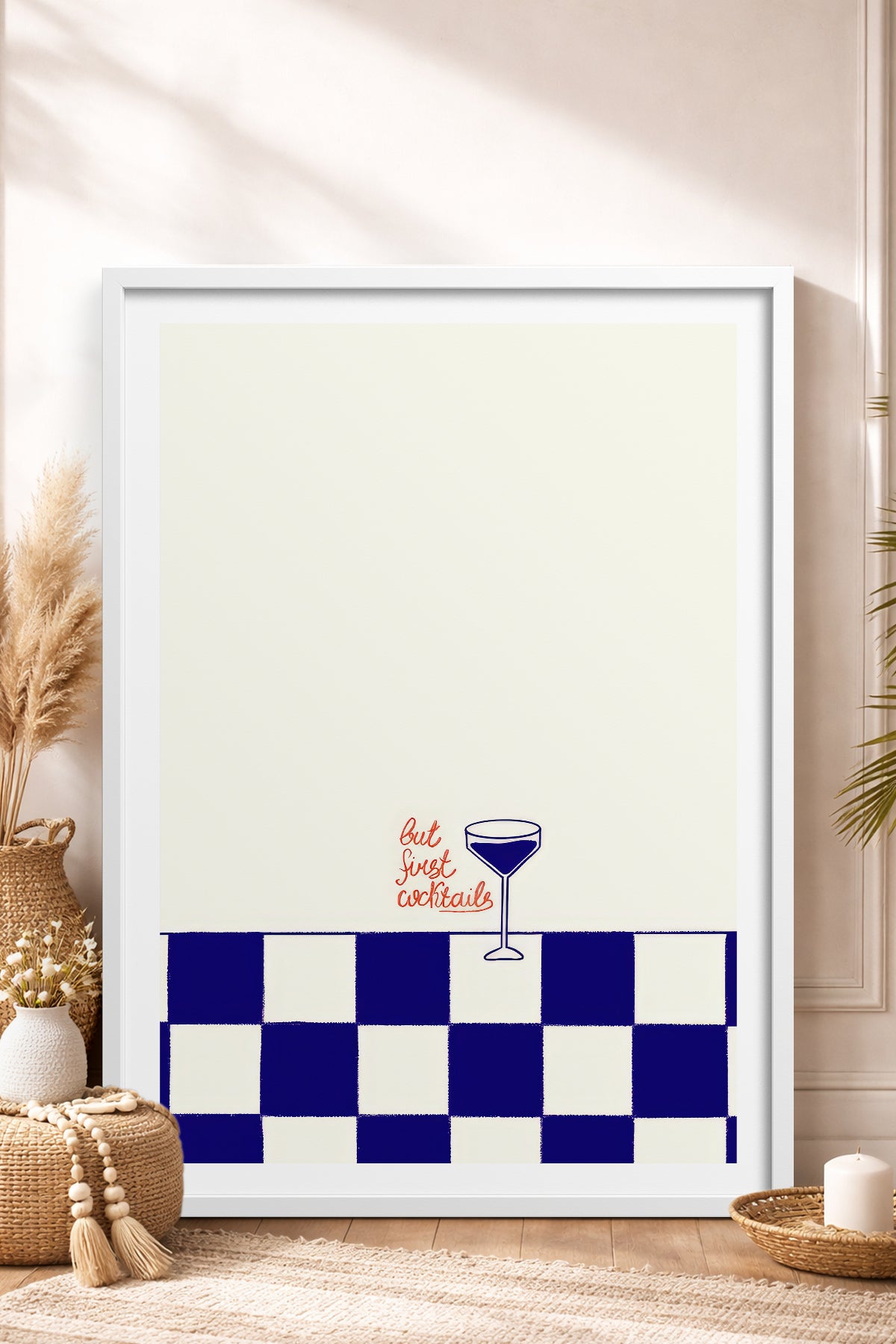 HOMEPACK Ahşap Çerçeveli Tablo Çerçeveli Poster Sanatsal Modern Duvar Dekoru TK-809