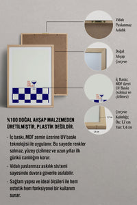 HOMEPACK Ahşap Çerçeveli Tablo Çerçeveli Poster Sanatsal Modern Duvar Dekoru TK-809