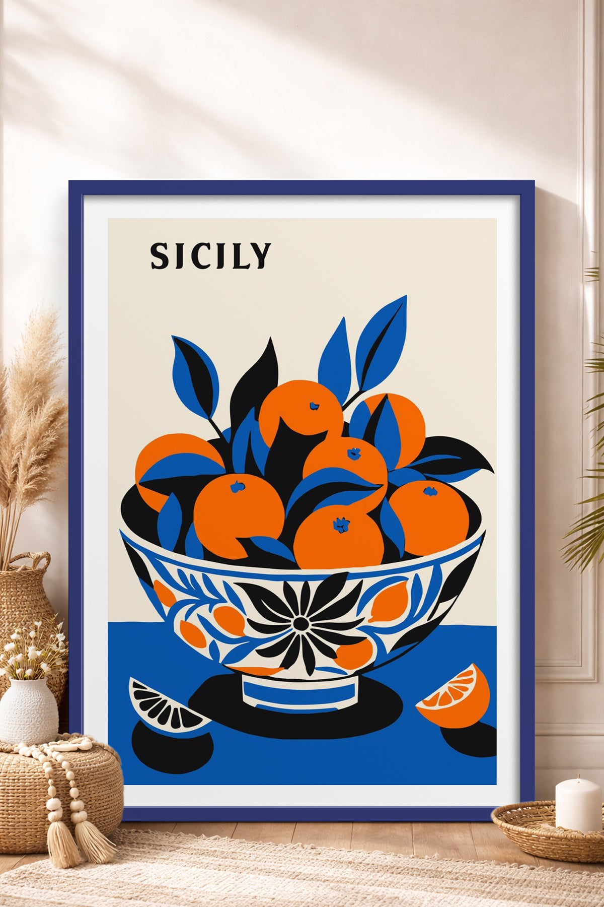 HOMEPACK Ahşap Çerçeveli Tablo Çerçeveli Poster Sanatsal Modern Duvar Dekoru TK-813