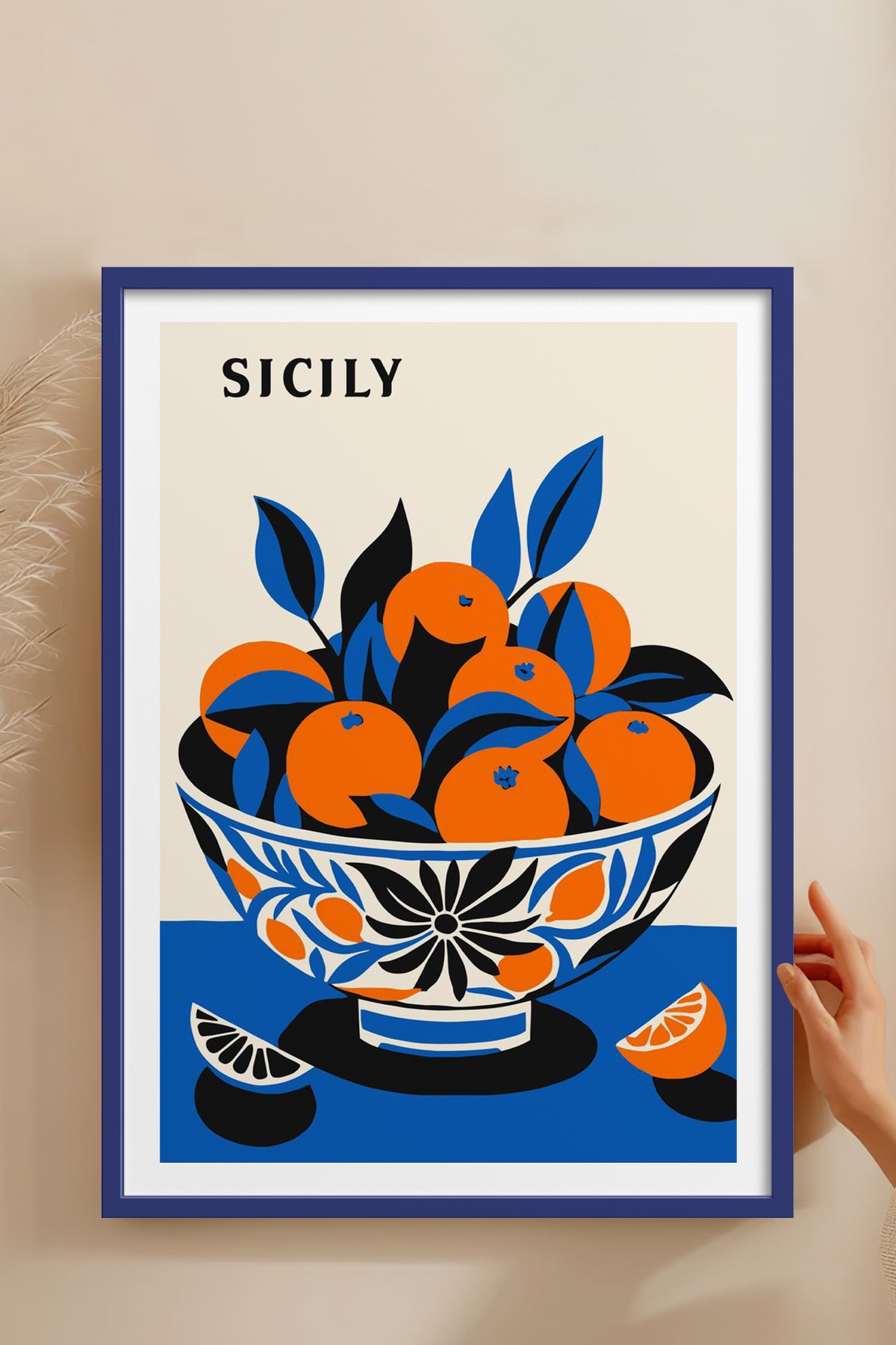 HOMEPACK Ahşap Çerçeveli Tablo Çerçeveli Poster Sanatsal Modern Duvar Dekoru TK-813