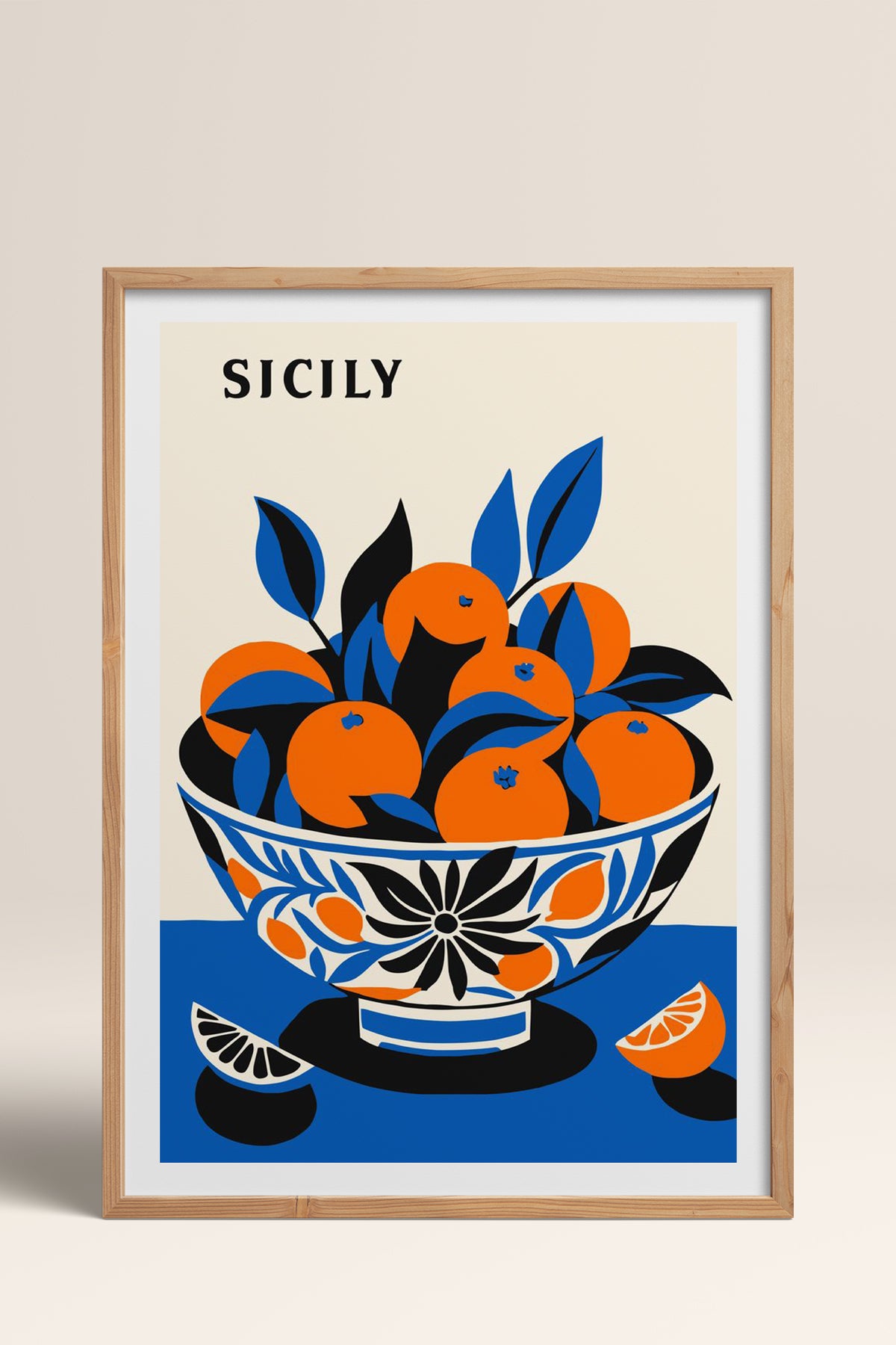 HOMEPACK Ahşap Çerçeveli Tablo Çerçeveli Poster Sanatsal Modern Duvar Dekoru TK-813