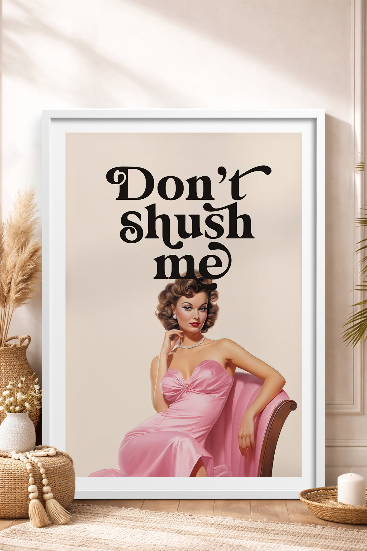 HOMEPACK Ahşap Çerçeveli Tablo Çerçeveli Poster Sanatsal Modern Duvar Dekoru TK-814