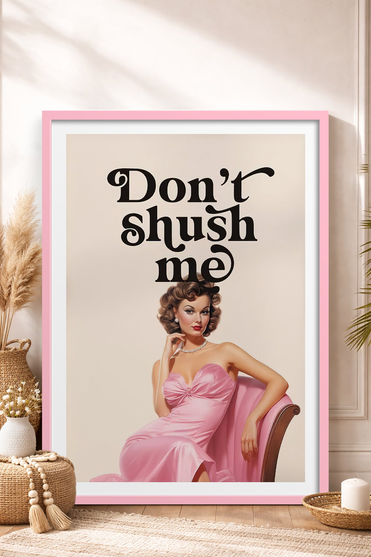 HOMEPACK Ahşap Çerçeveli Tablo Çerçeveli Poster Sanatsal Modern Duvar Dekoru TK-814