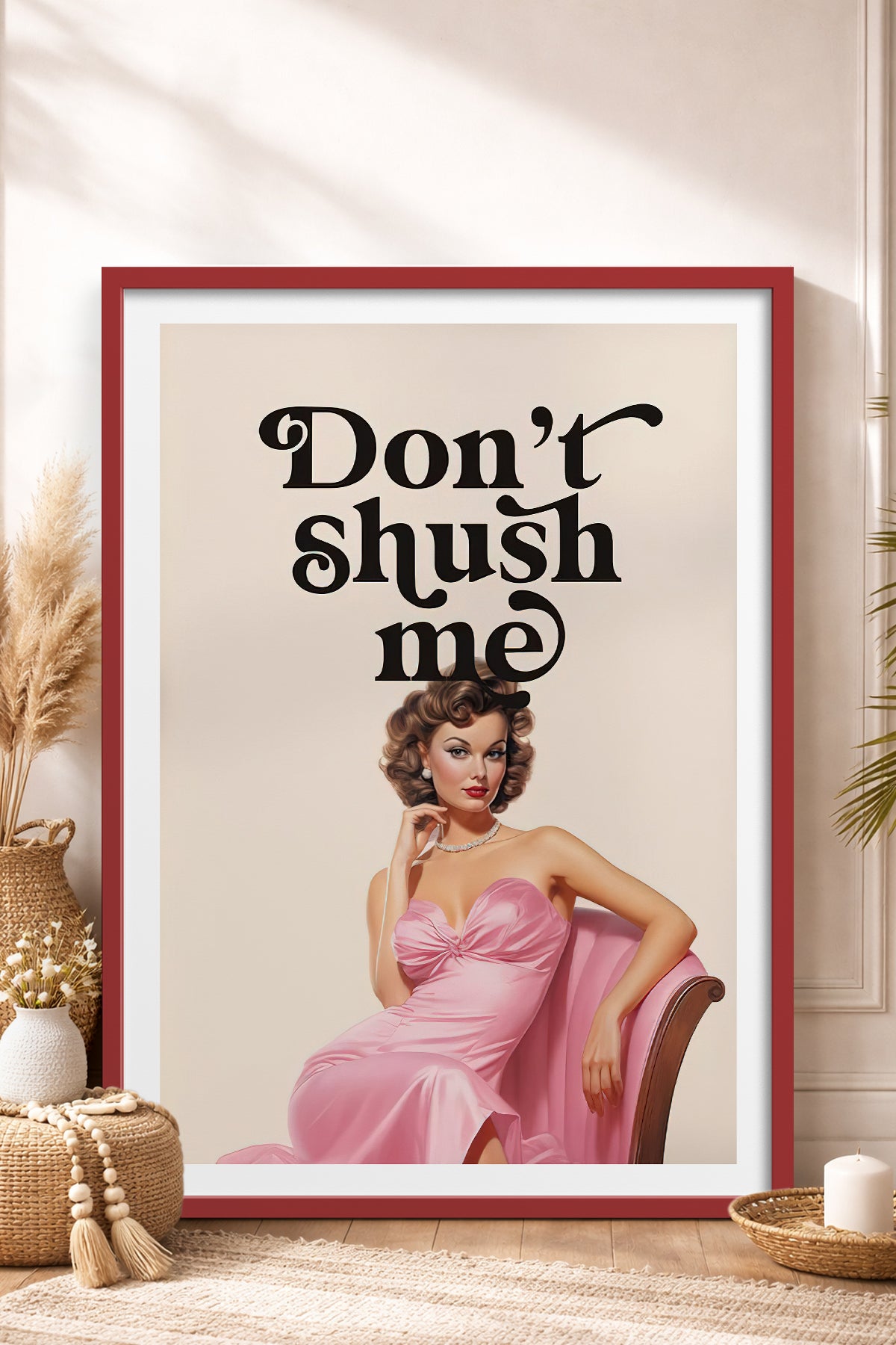 HOMEPACK Ahşap Çerçeveli Tablo Çerçeveli Poster Sanatsal Modern Duvar Dekoru TK-814
