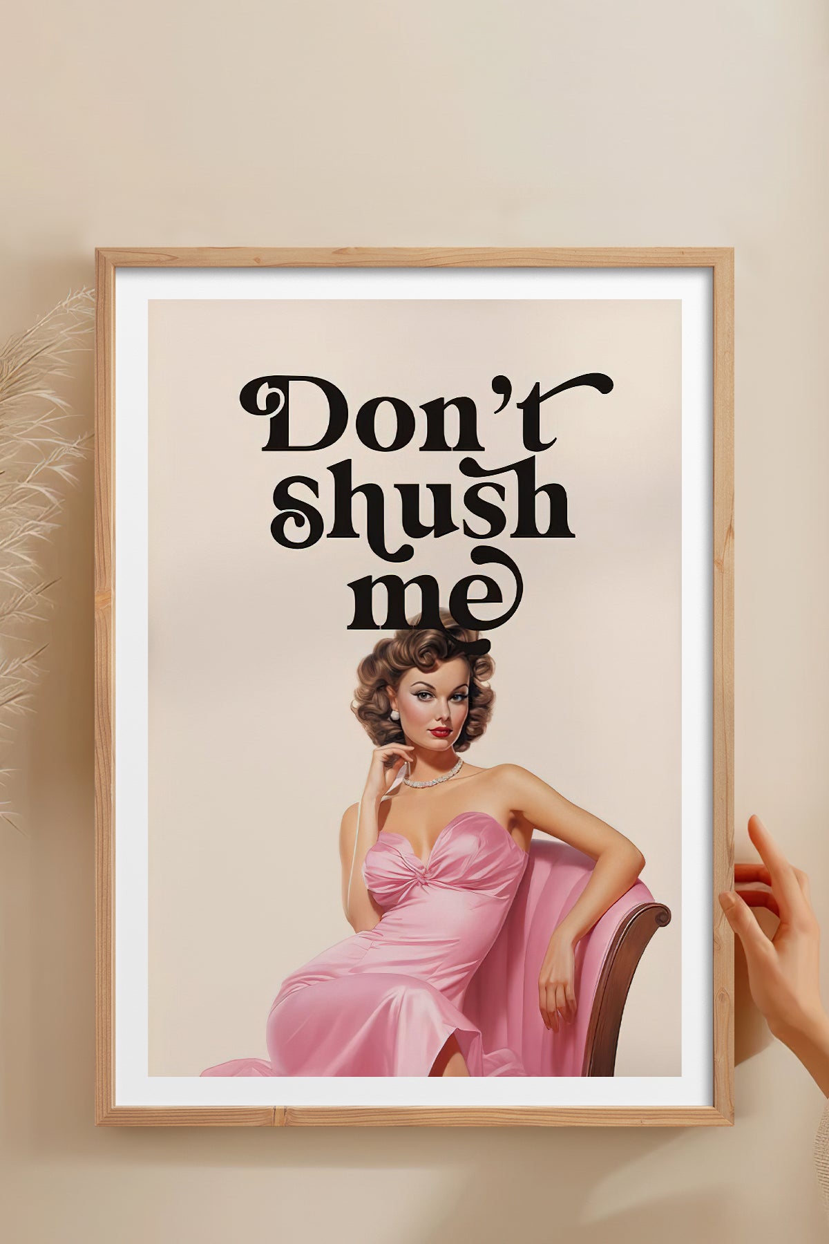 HOMEPACK Ahşap Çerçeveli Tablo Çerçeveli Poster Sanatsal Modern Duvar Dekoru TK-814
