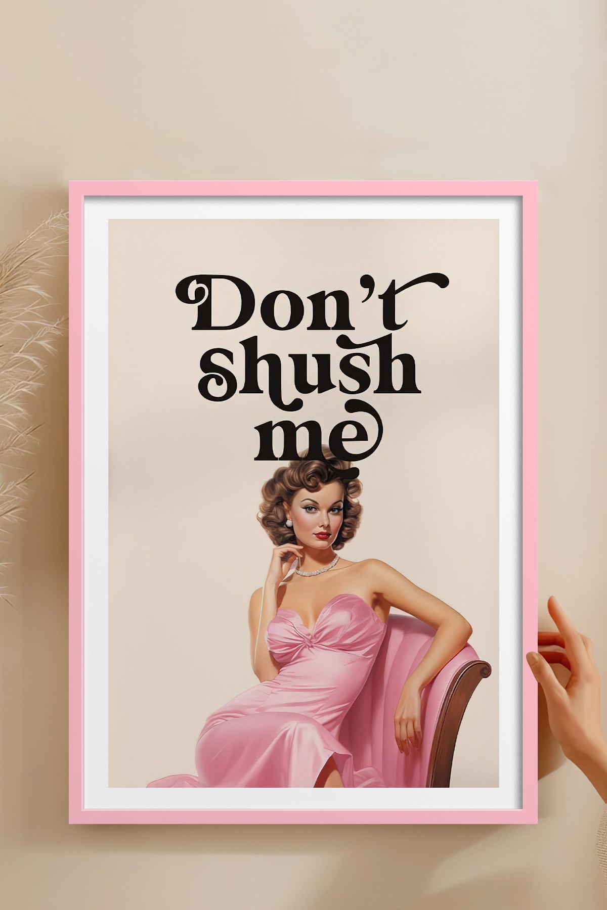 HOMEPACK Ahşap Çerçeveli Tablo Çerçeveli Poster Sanatsal Modern Duvar Dekoru TK-814