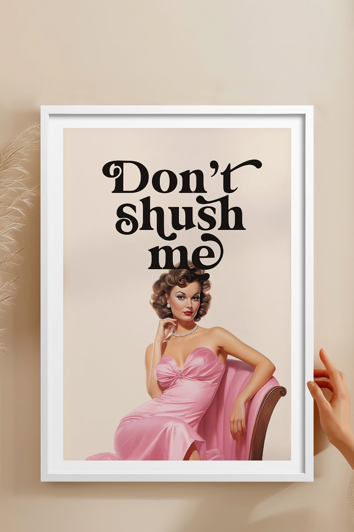 HOMEPACK Ahşap Çerçeveli Tablo Çerçeveli Poster Sanatsal Modern Duvar Dekoru TK-814