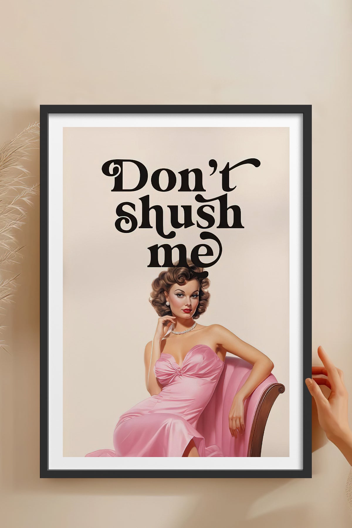 HOMEPACK Ahşap Çerçeveli Tablo Çerçeveli Poster Sanatsal Modern Duvar Dekoru TK-814