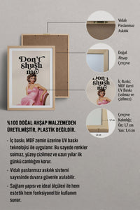HOMEPACK Ahşap Çerçeveli Tablo Çerçeveli Poster Sanatsal Modern Duvar Dekoru TK-814