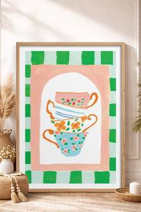 HOMEPACK Ahşap Çerçeveli Tablo Çerçeveli Poster Sanatsal Modern Duvar Dekoru TK-815