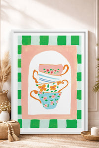 HOMEPACK Ahşap Çerçeveli Tablo Çerçeveli Poster Sanatsal Modern Duvar Dekoru TK-815