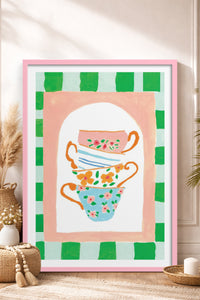 HOMEPACK Ahşap Çerçeveli Tablo Çerçeveli Poster Sanatsal Modern Duvar Dekoru TK-815