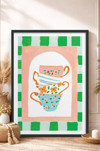 HOMEPACK Ahşap Çerçeveli Tablo Çerçeveli Poster Sanatsal Modern Duvar Dekoru TK-815