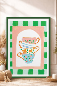 HOMEPACK Ahşap Çerçeveli Tablo Çerçeveli Poster Sanatsal Modern Duvar Dekoru TK-815