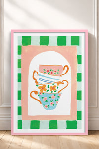 HOMEPACK Ahşap Çerçeveli Tablo Çerçeveli Poster Sanatsal Modern Duvar Dekoru TK-815
