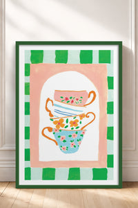 HOMEPACK Ahşap Çerçeveli Tablo Çerçeveli Poster Sanatsal Modern Duvar Dekoru TK-815