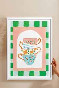 HOMEPACK Ahşap Çerçeveli Tablo Çerçeveli Poster Sanatsal Modern Duvar Dekoru TK-815