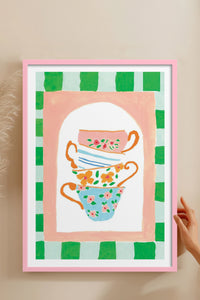 HOMEPACK Ahşap Çerçeveli Tablo Çerçeveli Poster Sanatsal Modern Duvar Dekoru TK-815